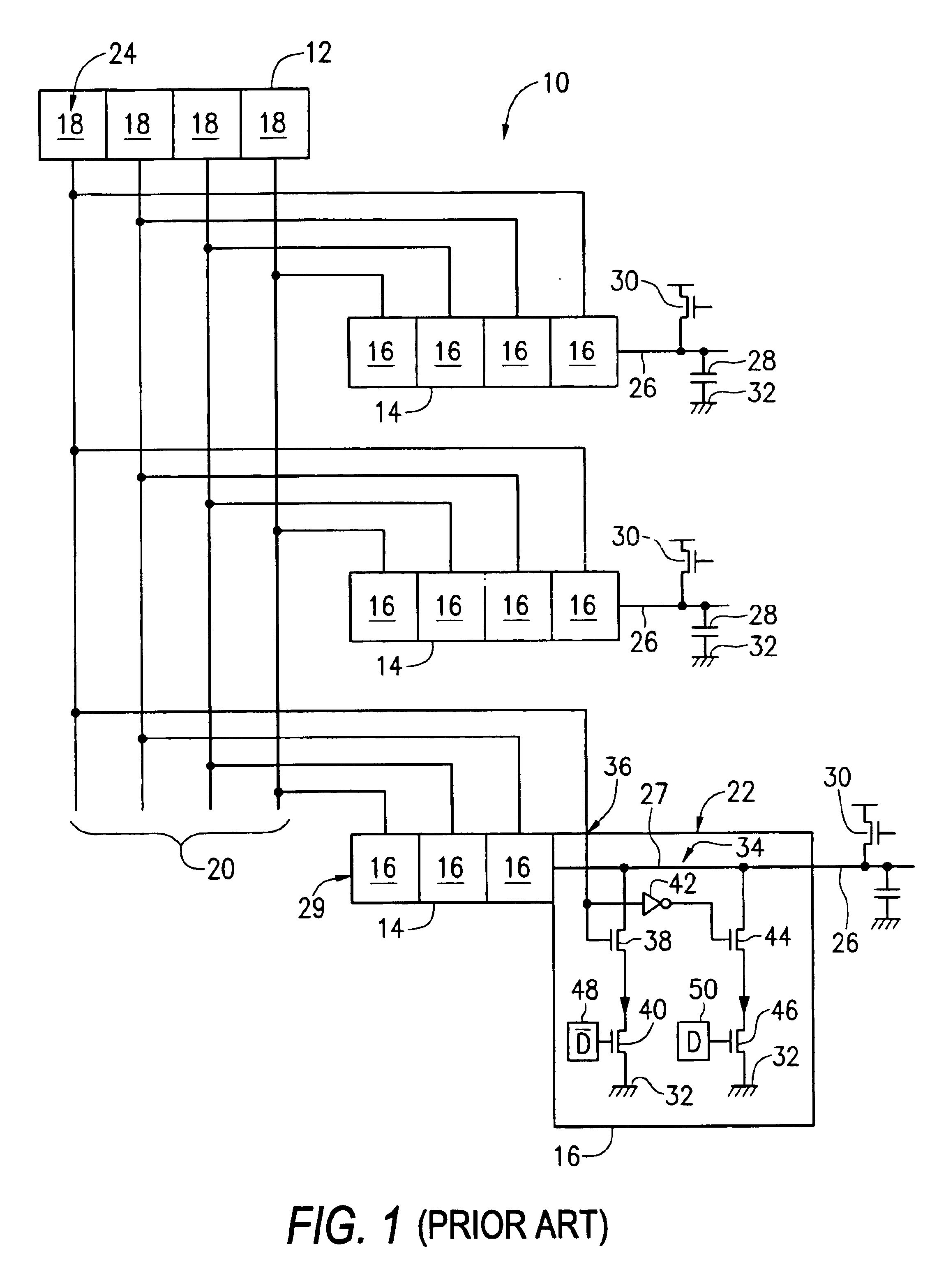CAM memory architecture and a method of forming and operating a device according to a CAM memory architecture