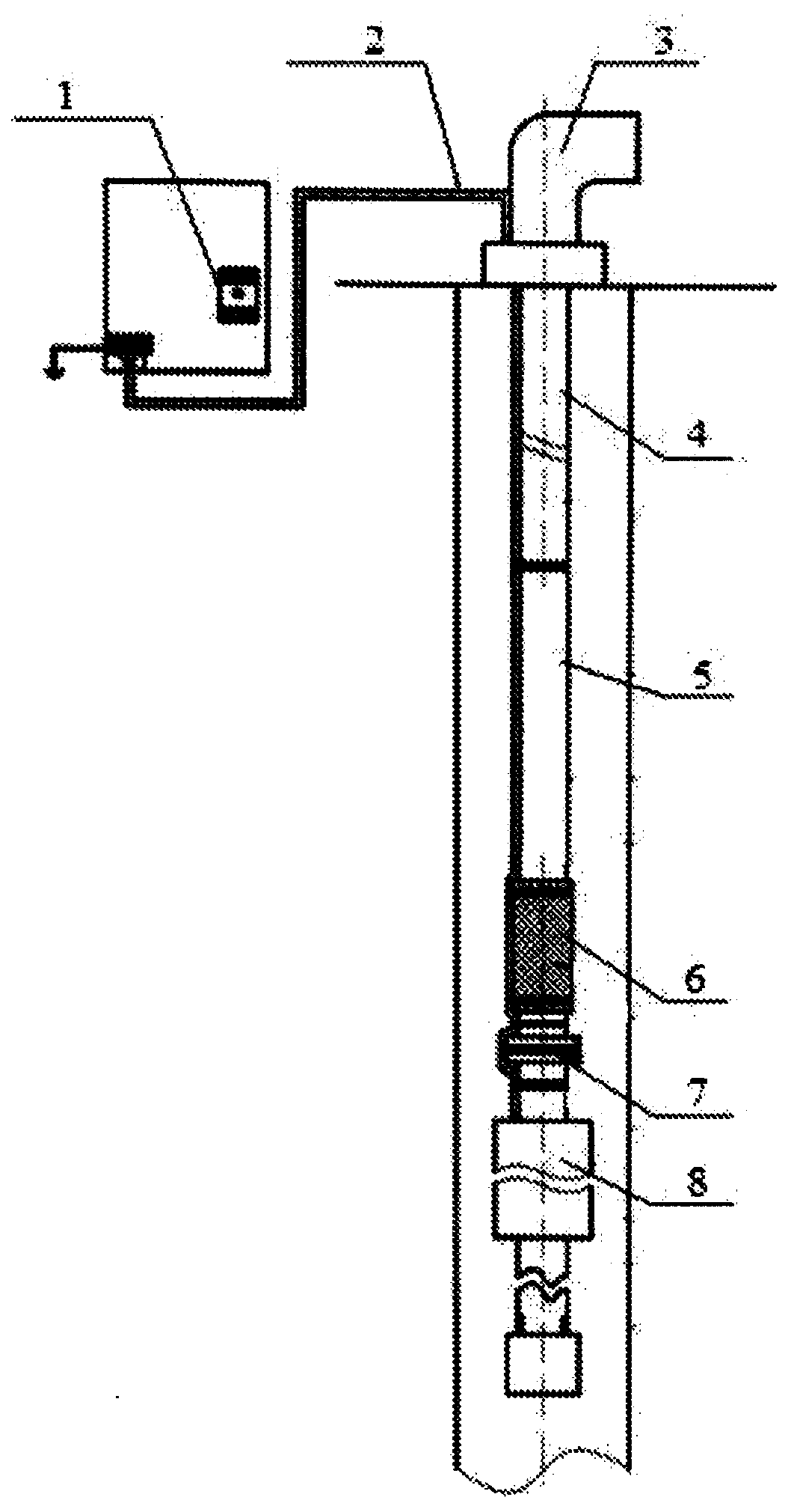 Self-adaptive pump stroke adjusting method for oil well pump of underground linear motor