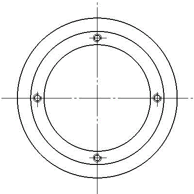 Coaxiality detection device for main shaft hole and large oil seal hole of diesel engine body