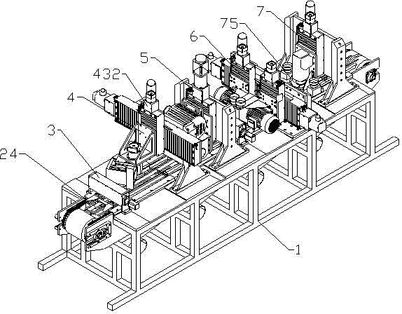 Linear combined grinding machine