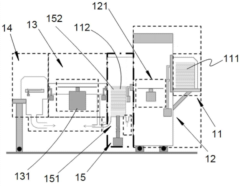 Thin-film process system with wafer storage groove and wafer accessing method thereof