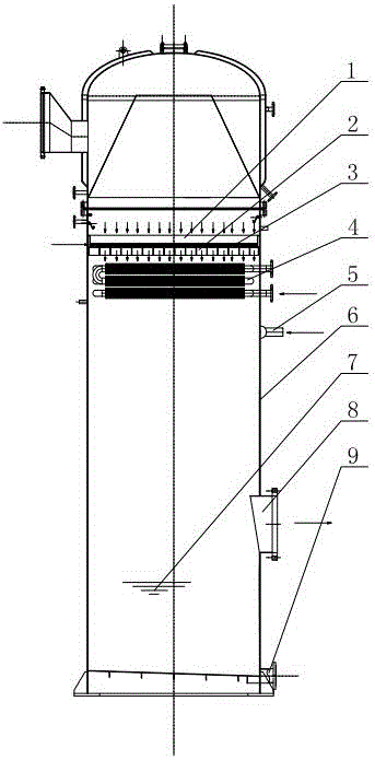 Heat exchange system of novel pipe plate-free methanol oxidizer