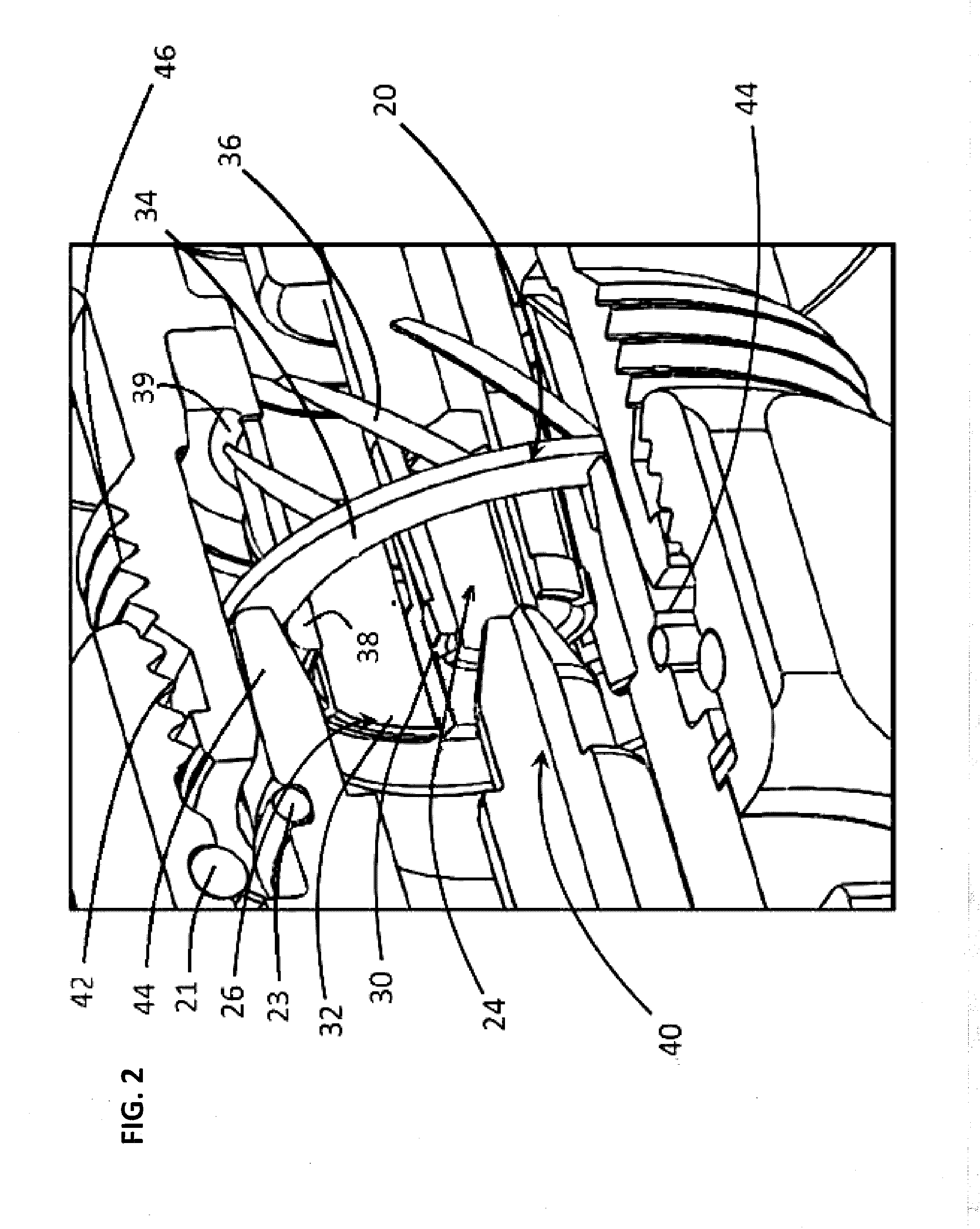 Device and method for  protecting spring-biased conductor elements