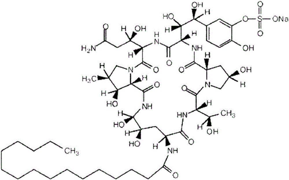 Preparation method of micafungin precursor