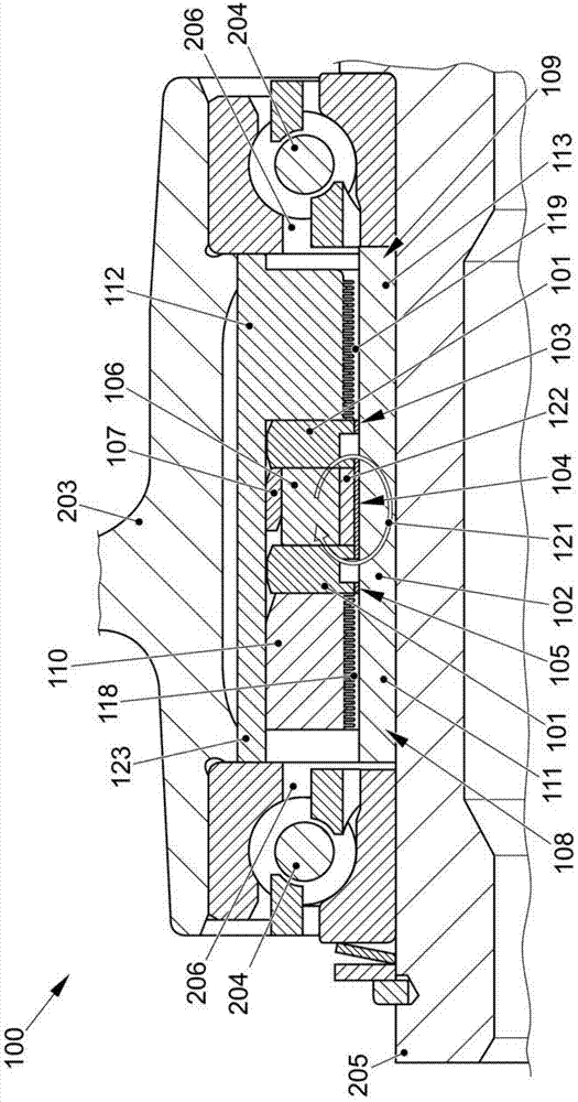 Contact arrangement for electric machine as well as related motor and traffic tool