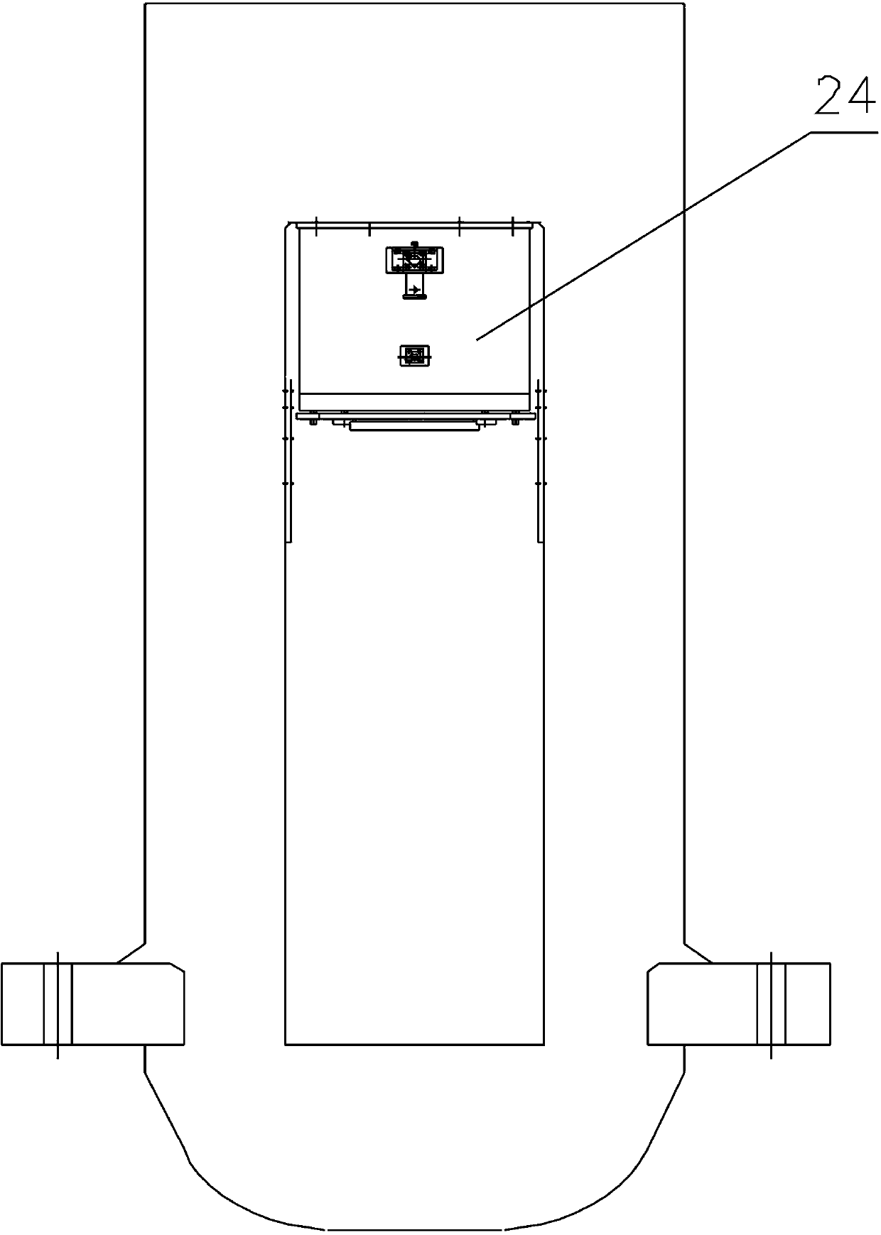 Novel hot mill pressing hydraulic cylinder and use method thereof