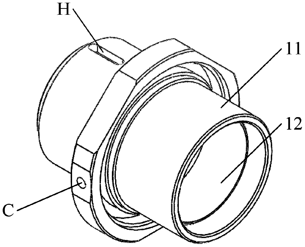 Water-cooled laser coupler