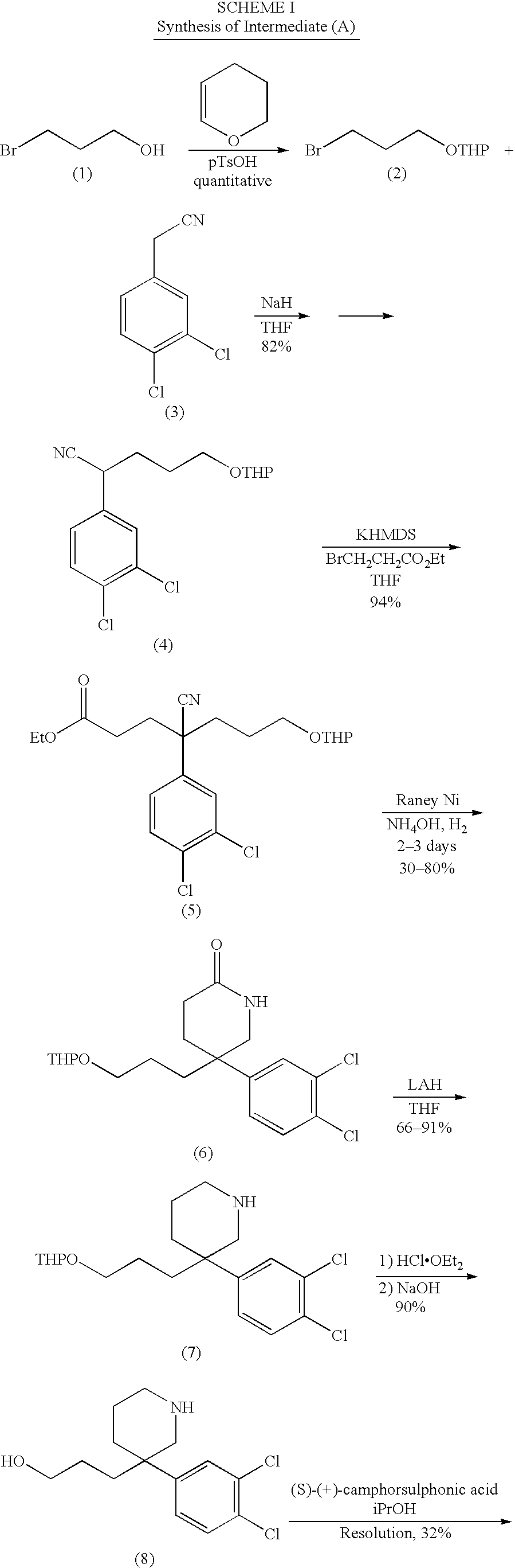 3-alkyl-3-phenyl-piperidines