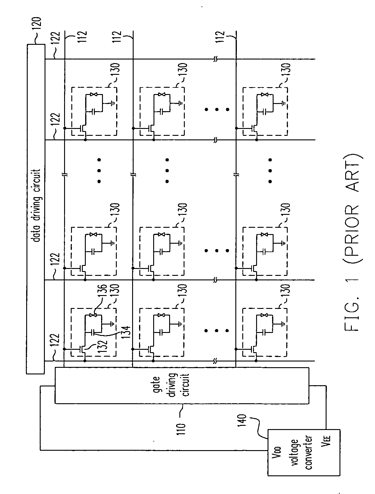 Display panel with image sticking elimination circuit and driving circuit with the same