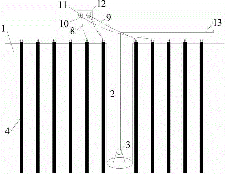 Treatment method for soft clay foundations of annular electroosmosis single well drainage
