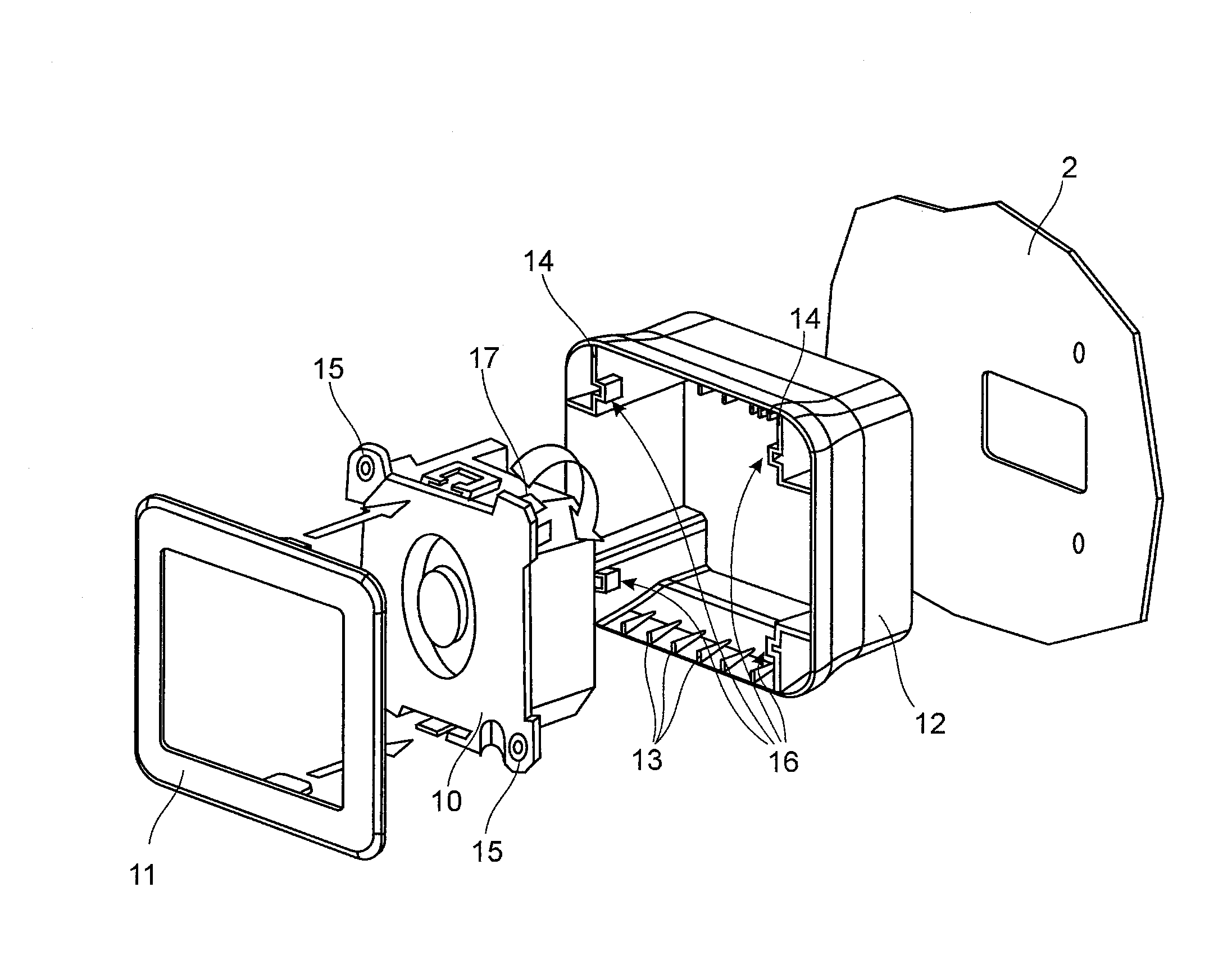 Modular installation concept for a camera