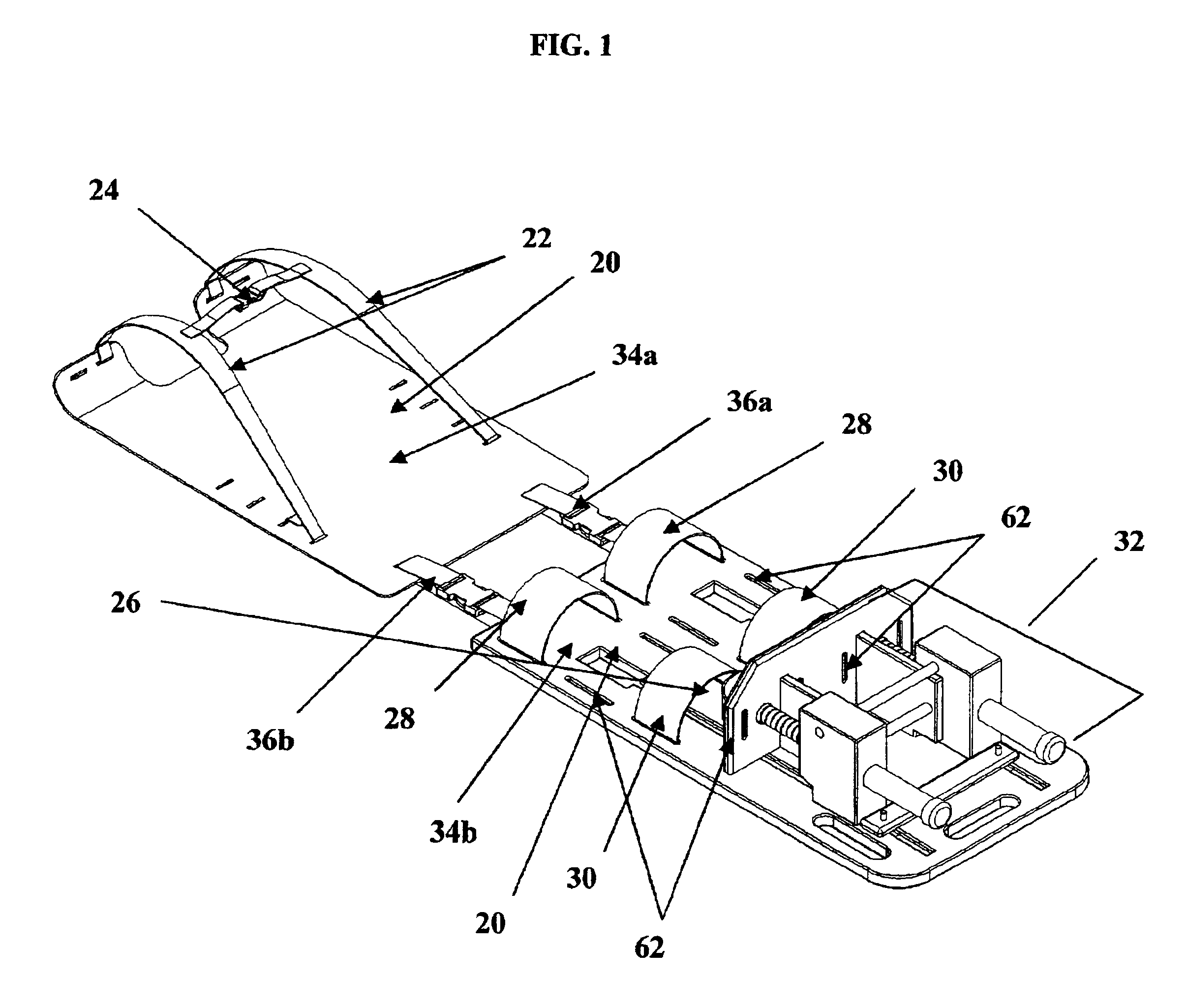 Device for immobilizing a patient and compressing a patient's skeleton, joints and spine during diagnostic procedures using an MRI unit, CT scan unit or x-ray unit