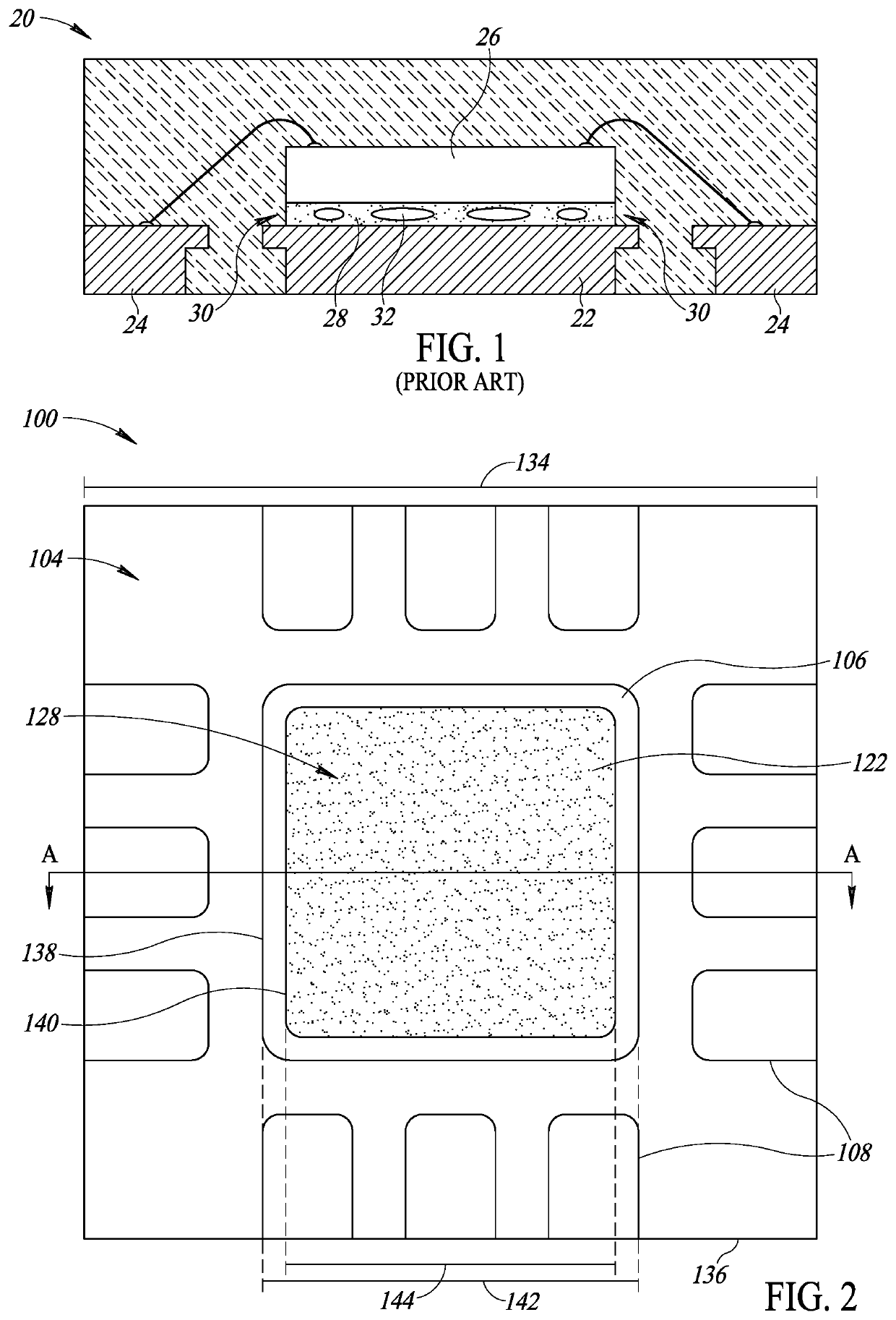 Semiconductor package with a cavity in a die pad for reducing voids in the solder