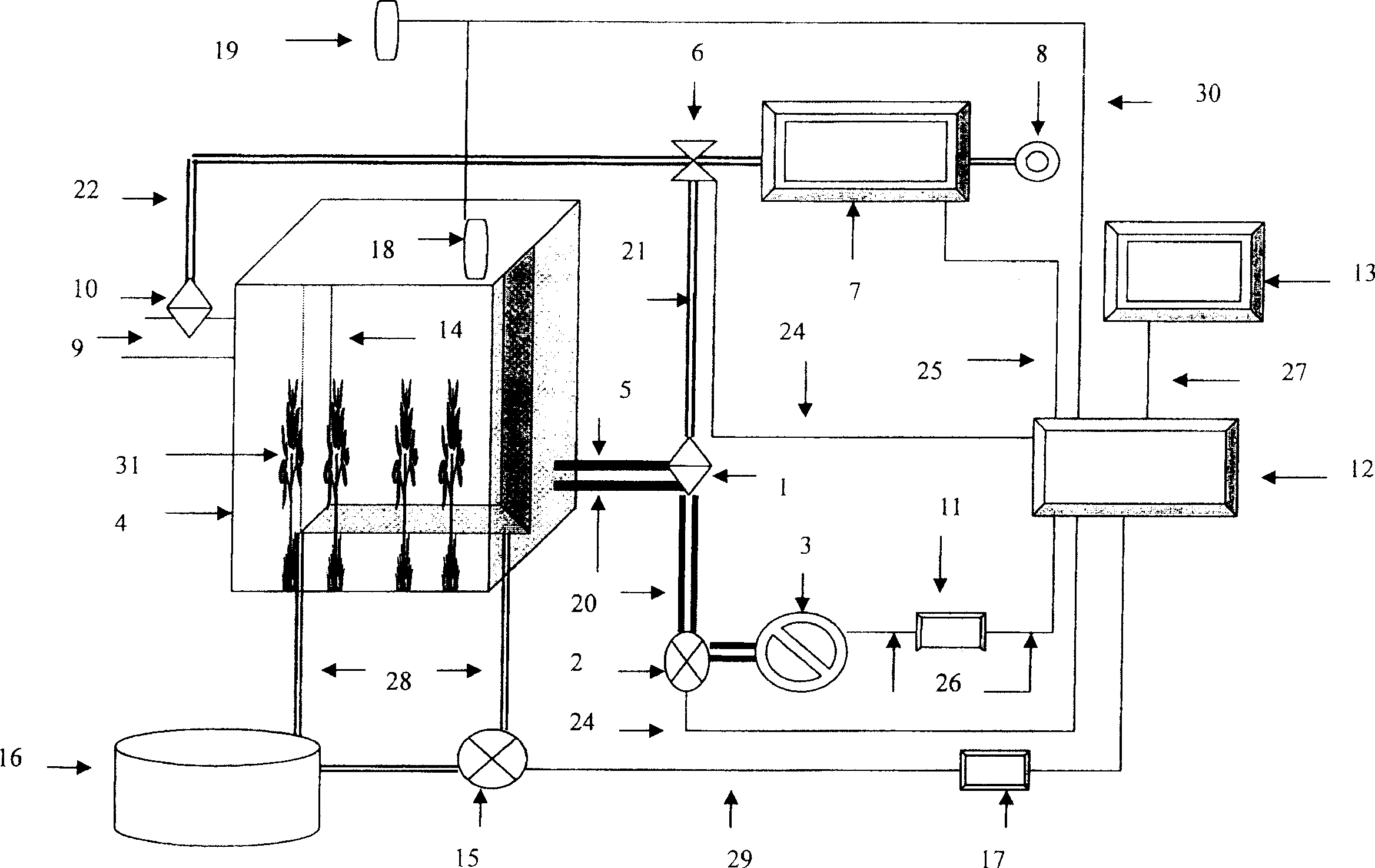 Apparatus and method for detecting capability of releasing/mounting COx by land ecosystem