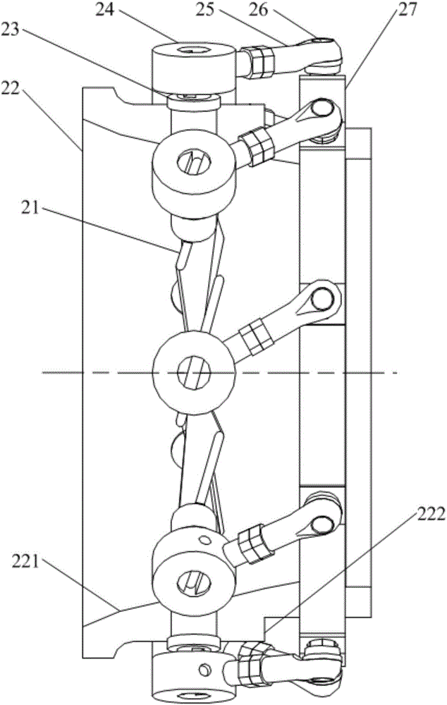 Guide blade adjustment device and compressor