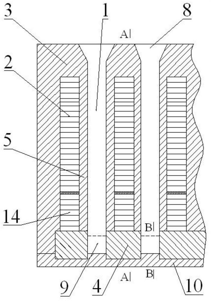 Shaft furnace direct reduction device and discharging method thereof