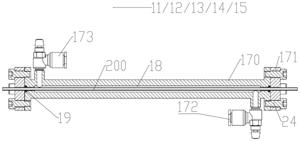 Continuous modification equipment and hydrophilic modification method for e-PTFE hollow fiber membrane filaments