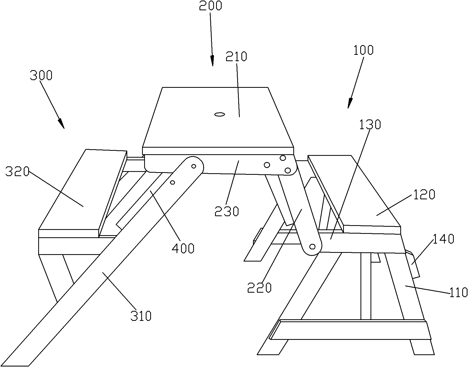 Dual-purpose table and chair