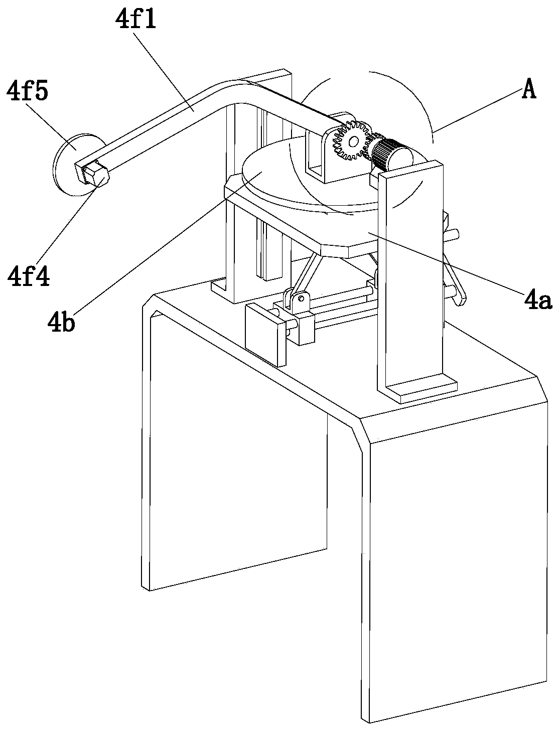 A mineral ore automatic cutting device