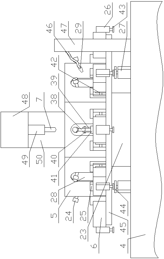 Drilling production line for brackets on suspensions