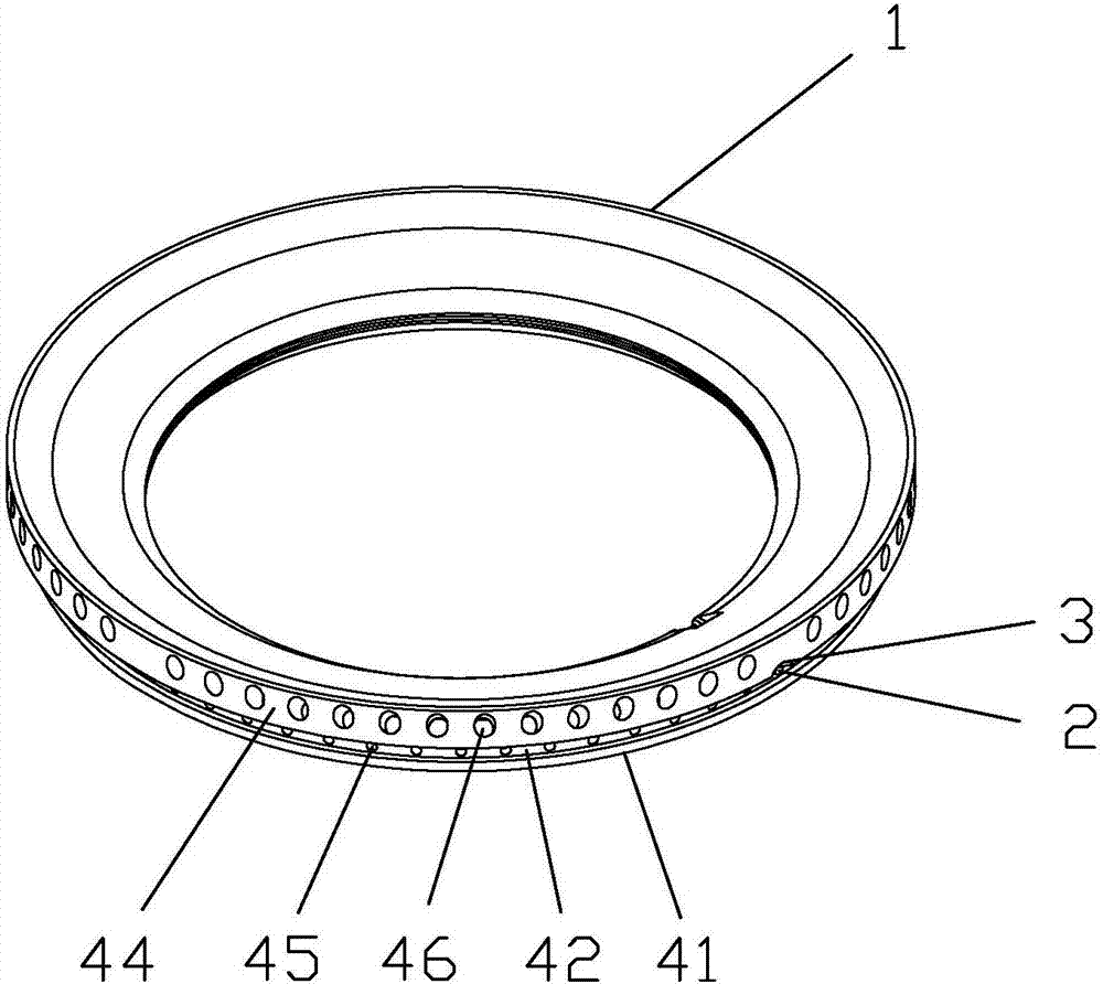 Fire cover structure of concealed fire leading groove