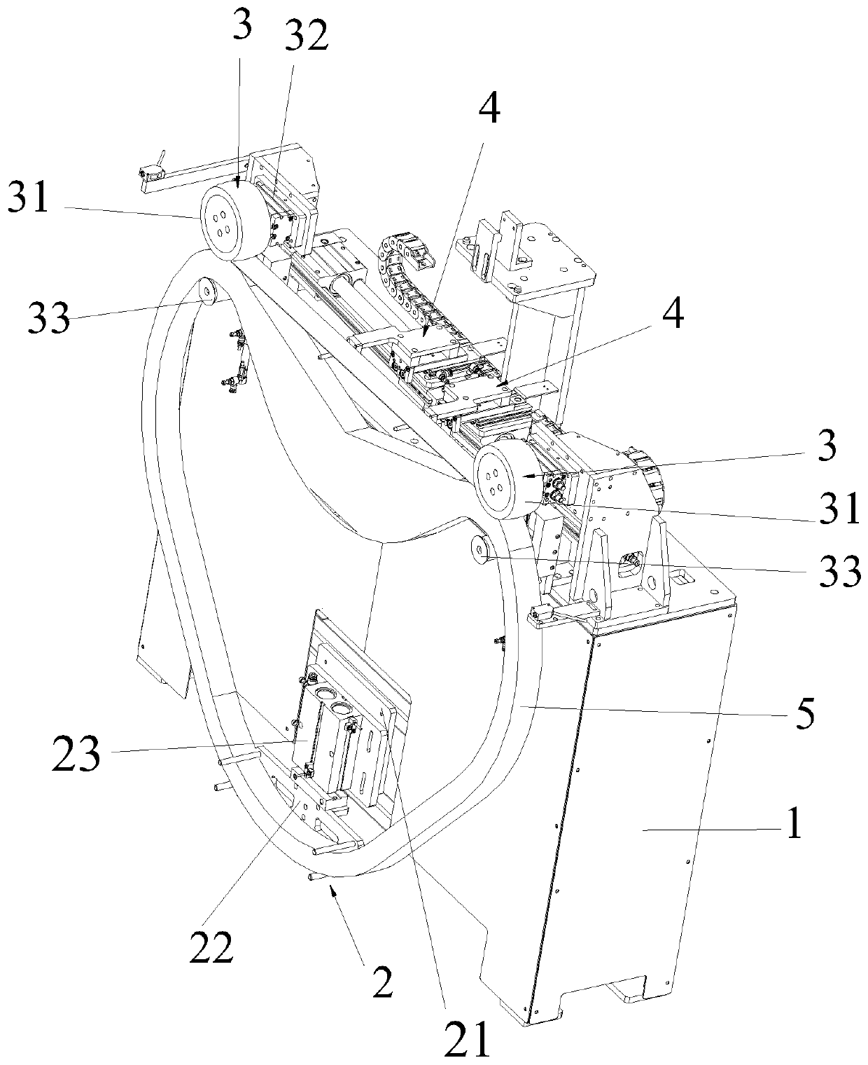 Automatic abrasive belt separating machine