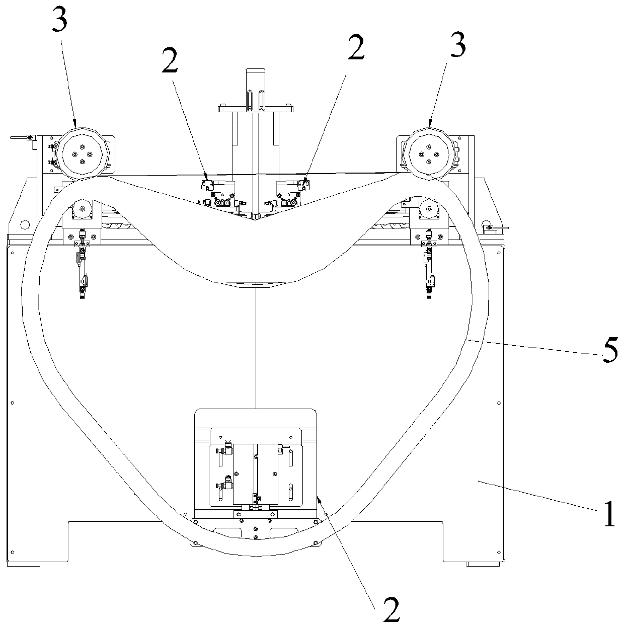 Automatic abrasive belt separating machine