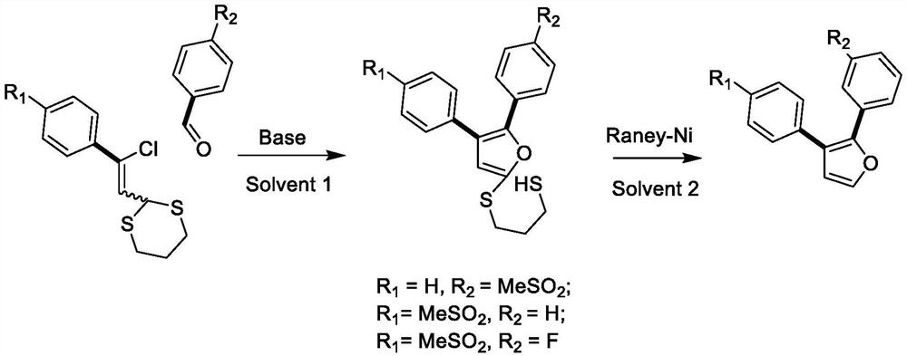 Design and preparation method of novel rofecoxib derivative