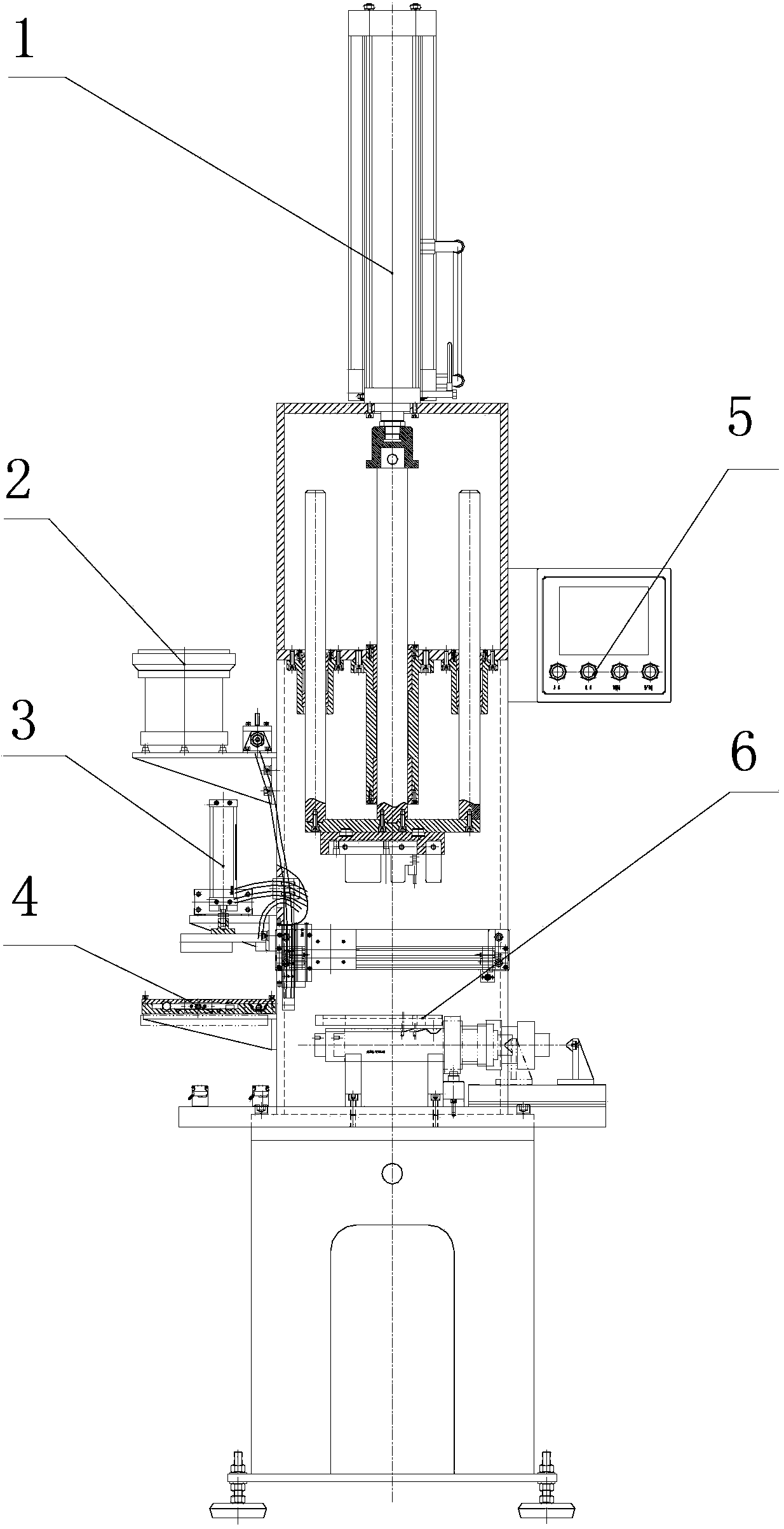 Transmission countershaft key and pin full-automatic press-fitting unit