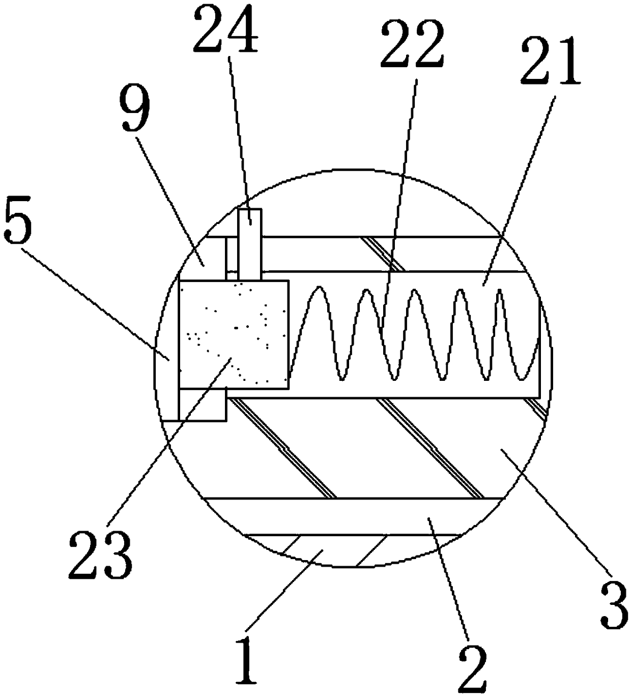 Adhesive tape wrapping device for lithium battery pack