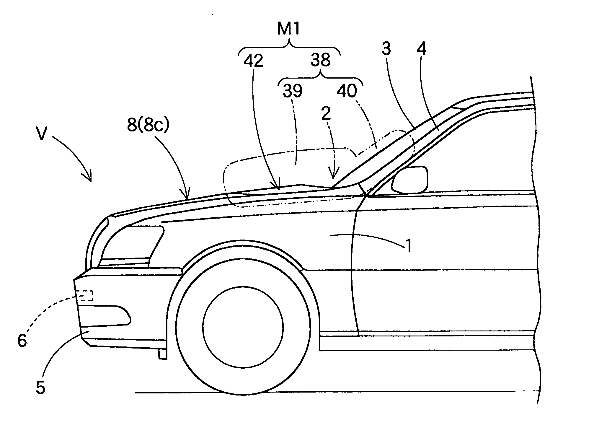 Pedestrian airbag system