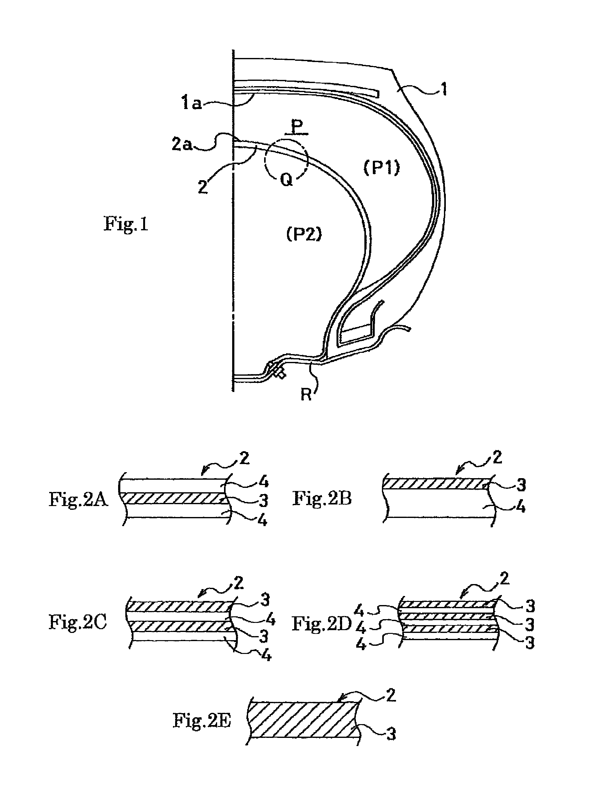 Pneumatic tire/rim assembly