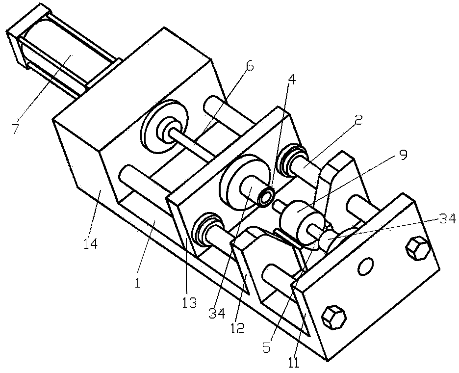 A device for installing bearings of motor of washing machine