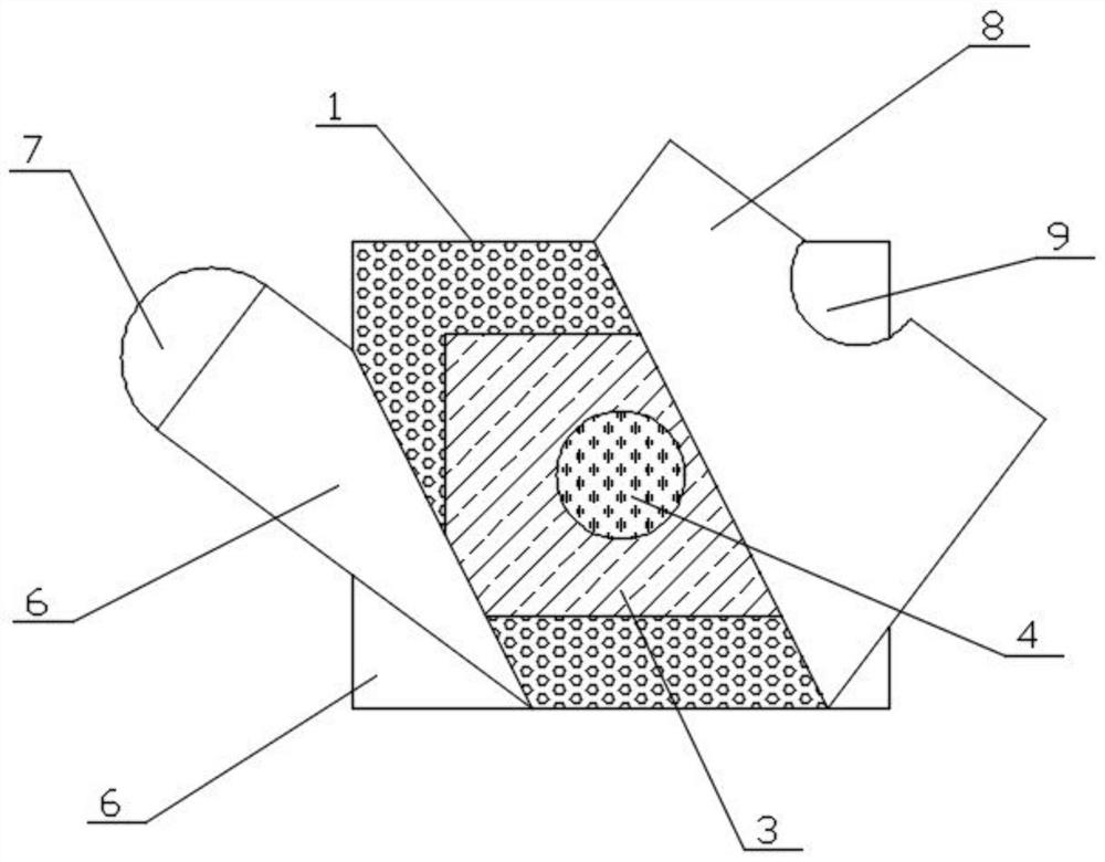 Novel silicone gel hemostatic structure