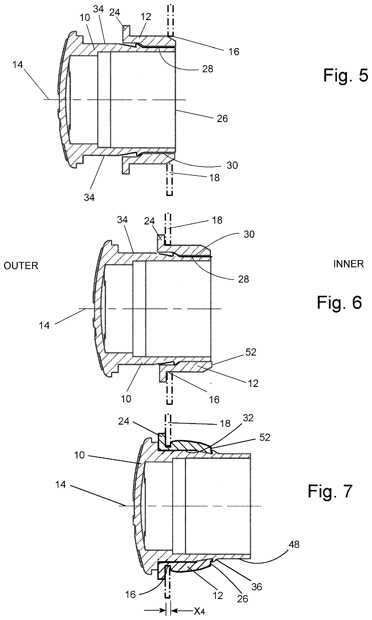 Panel mount for mounting signalling and control devices on control panels