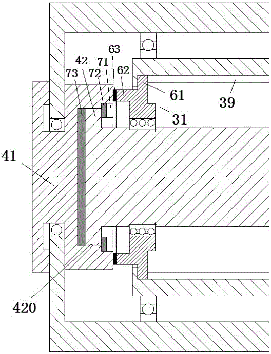 Durable machining device for surface treatment of plate