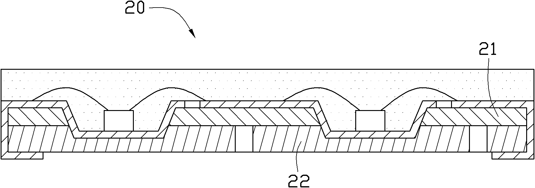 Light emitting diode packaging structure and manufacturing method of light emitting diode packaging structure