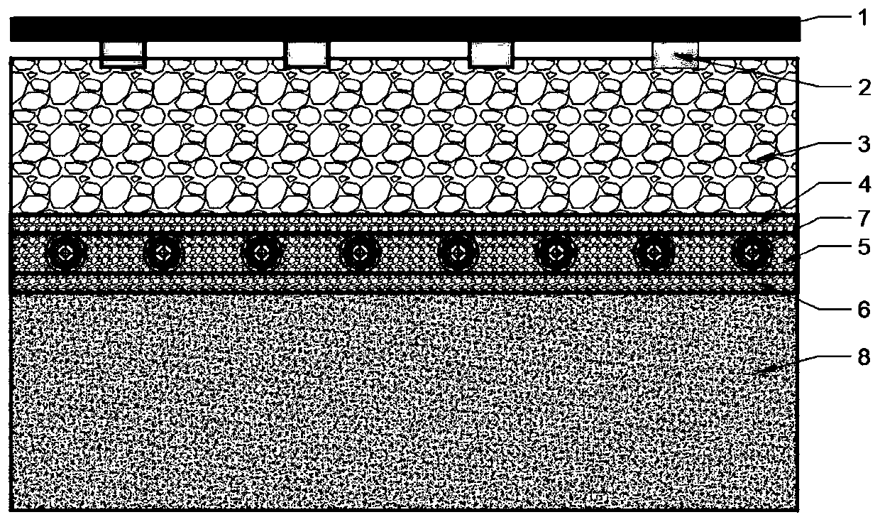 Buffer method and device for transient excess pore water pressure of railway subgrade