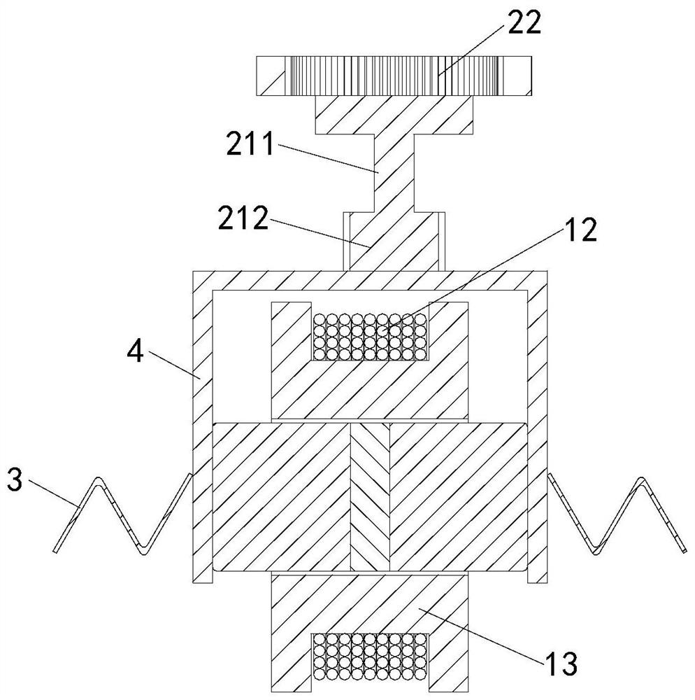 A reverse magnetic linear drive stepping motor