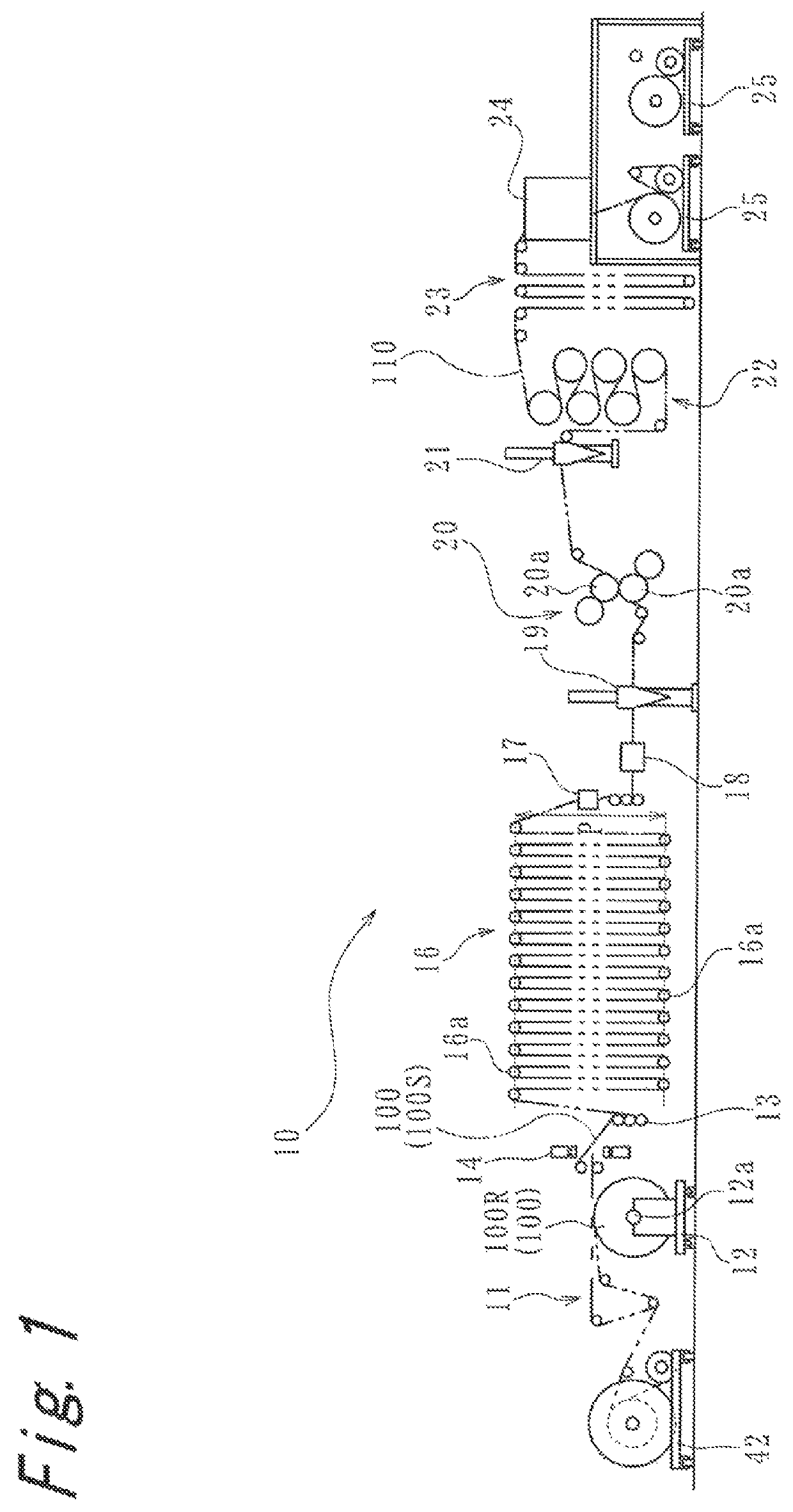 Method of forming topping sheet and apparatus thereof