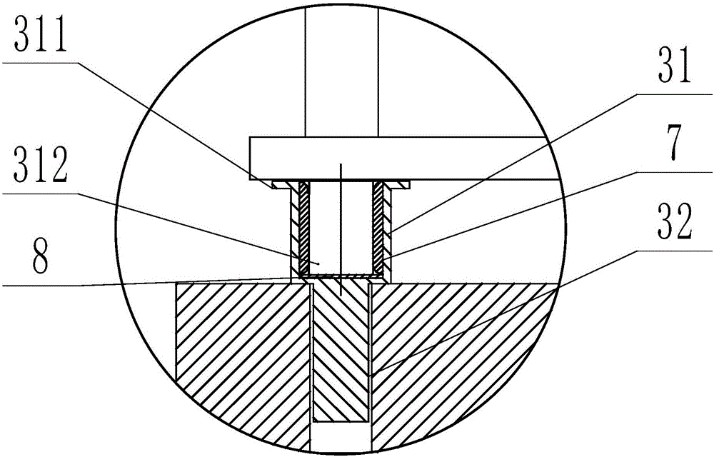 Locating tool for pressing locomotive silicon rectifier tube