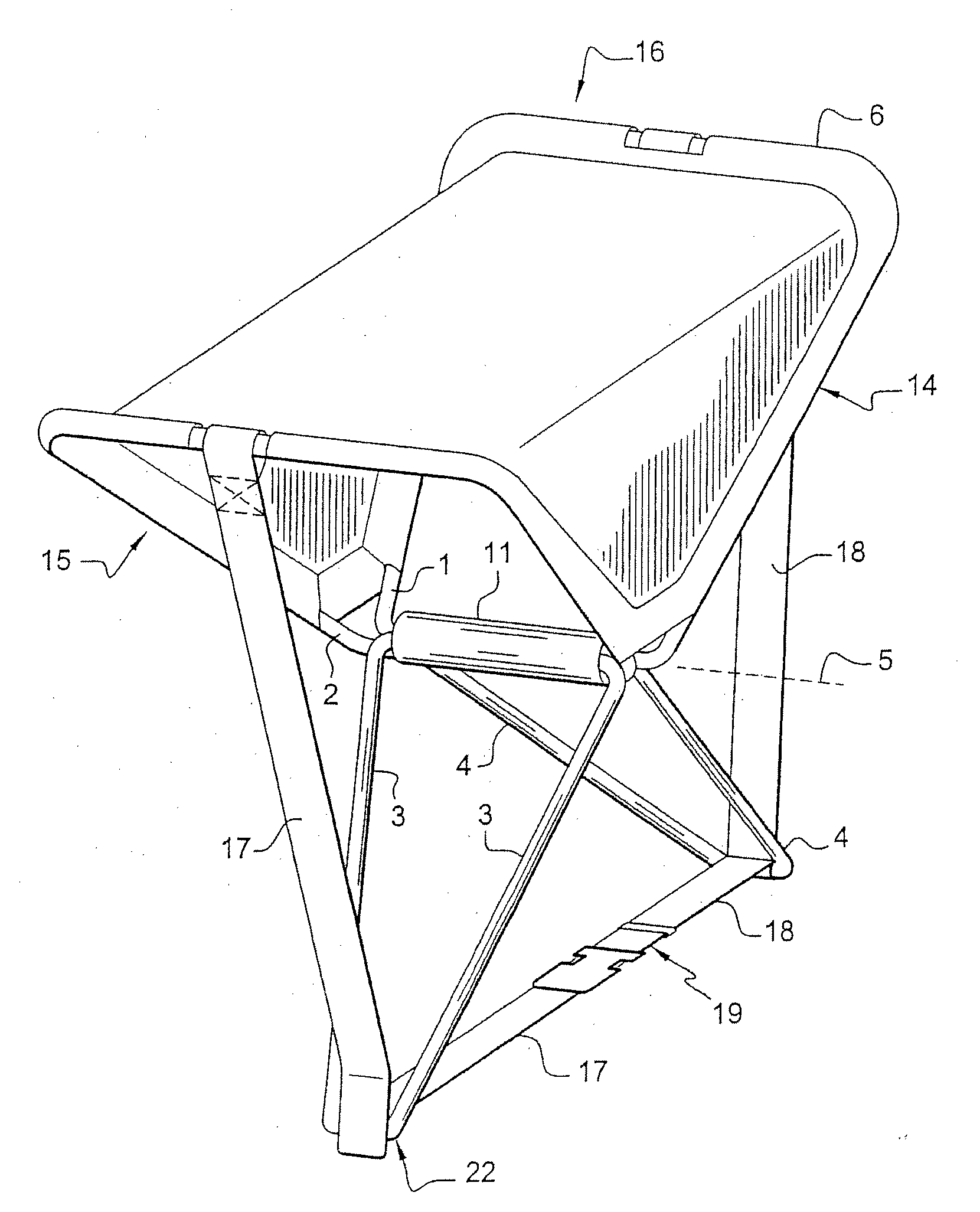 Foldable rest support