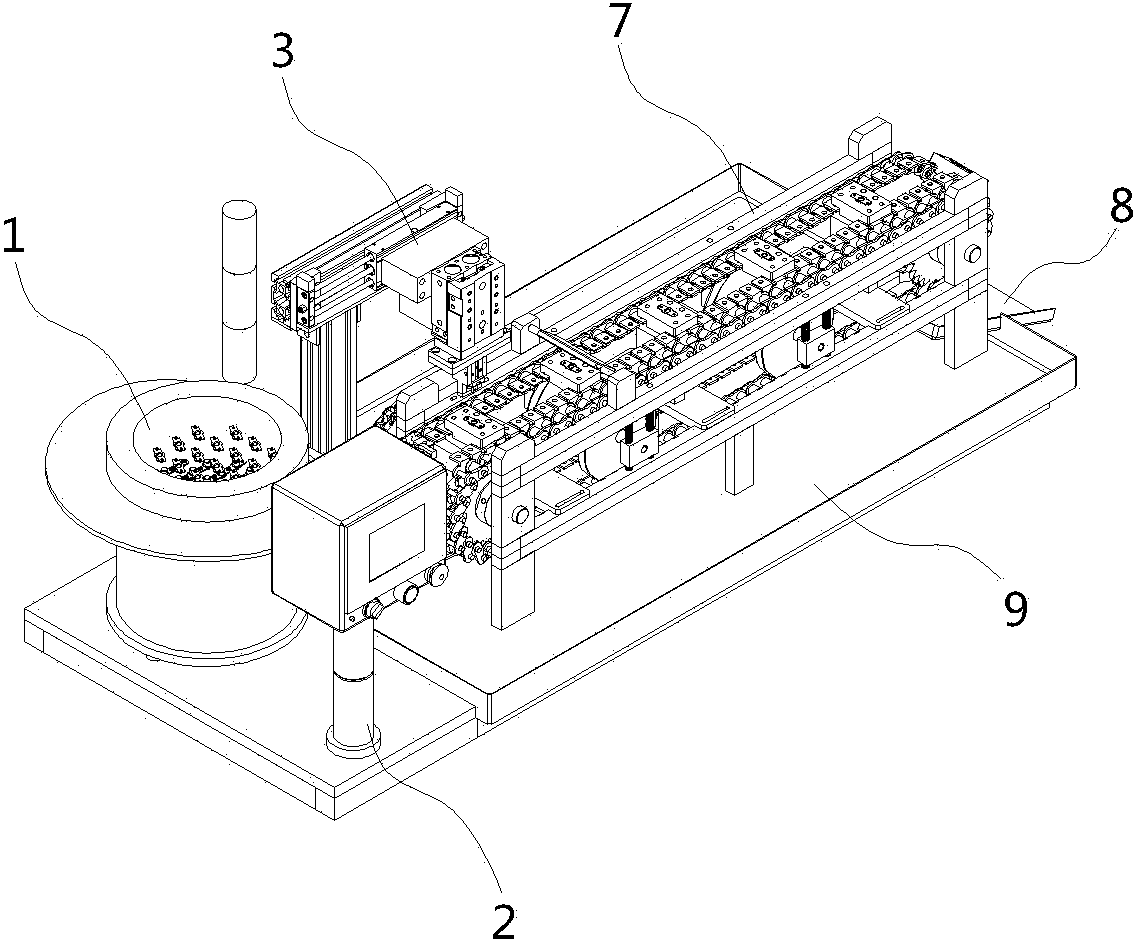 Automatic transistor element tapping machine