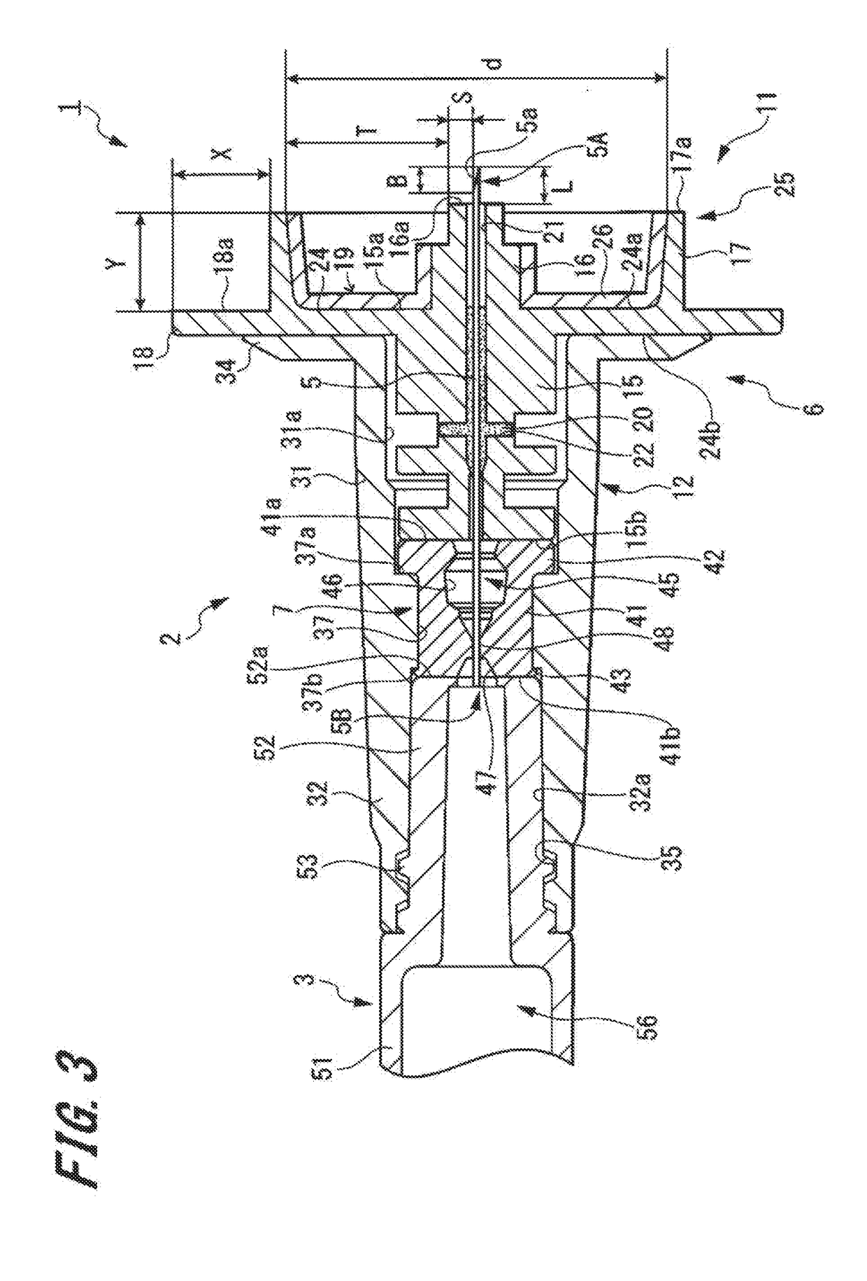 Injection needle assembly and medicine injection device