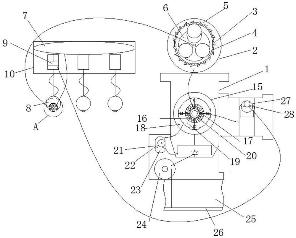 Centrifugal partial pressure linkage stirrer