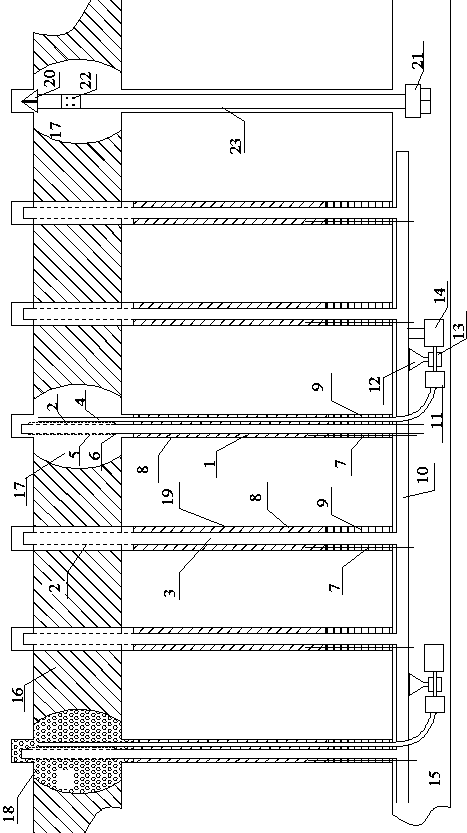 Method for quickly balancing stress after hydraulic punching