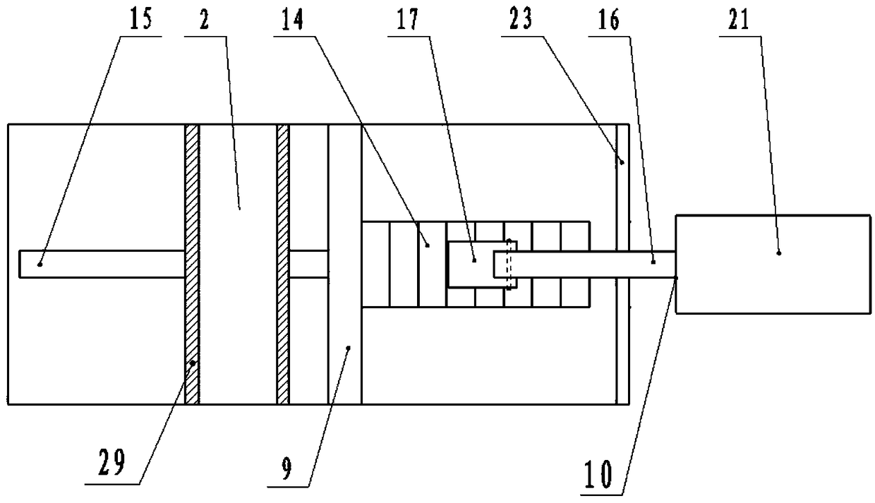 A high-efficiency transmission device for underground coal mining