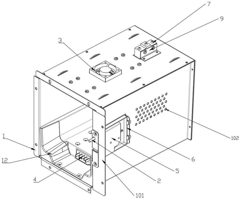 Battery compartment for intelligent battery replacement cabinet