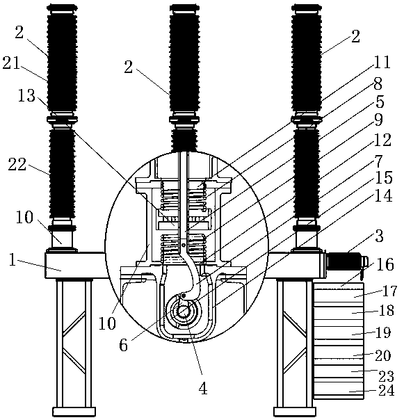 Operating mechanism and switching apparatus using same