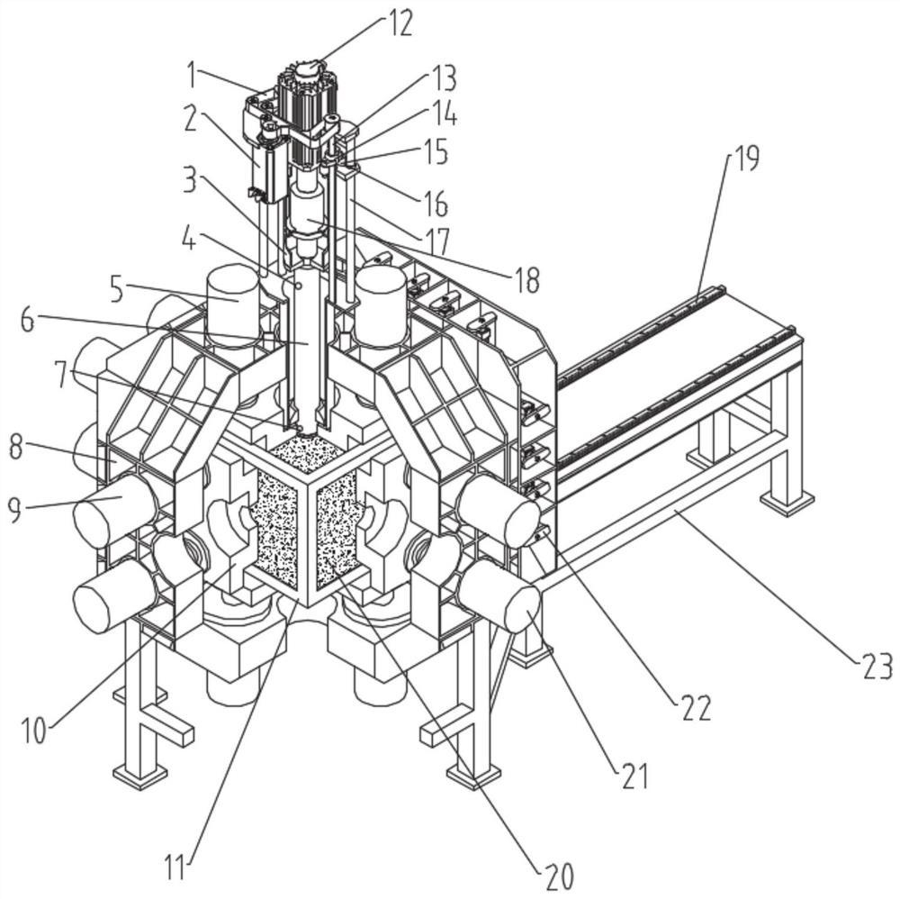 Indoor large-scale comprehensive simulation drilling test platform and method for engineering geological parameter prediction